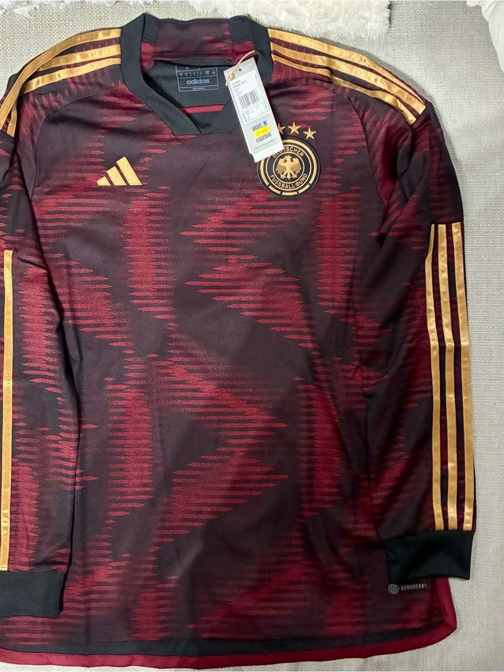 Adidas Germany 2022 world cup goalie jersey men’s Large